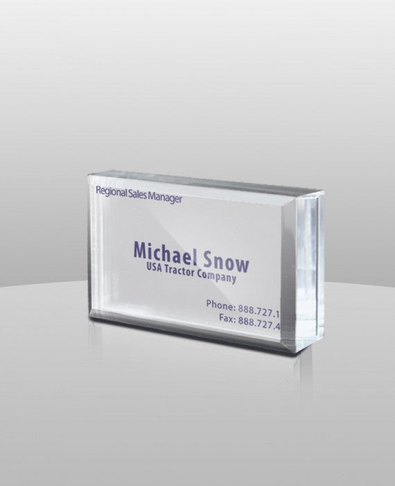 acrylic card sleeve Acrylic Business Card Holder – Washington Awards