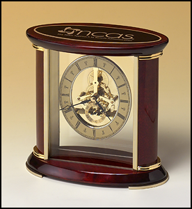 Oval Skeleton Clock
